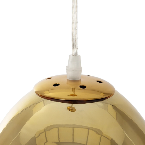 GLOBOSTAR® CRISTIN 999-0037 Μοντέρνο Κρεμαστό Φωτιστικό Οροφής με Ντουί 1 x G4 AC 220-240V IP20 - Χρυσό - Μ18 x Π18 x Υ13cm