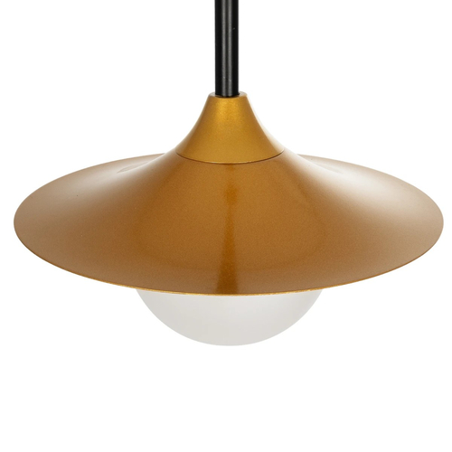 GLOBOSTAR® JOLIET 999-0042 Μοντέρνο Κρεμαστό Φωτιστικό Οροφής με Ντουί 1 x G9 AC 220-240V IP20 - Μαύρο & Χρυσό - Μ20 x Π20 x Y43cm