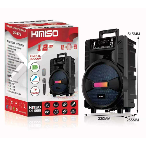 Φορητό ηχείο subwoofer με μικρόφωνο Karaoke - QS-1222 - 813133