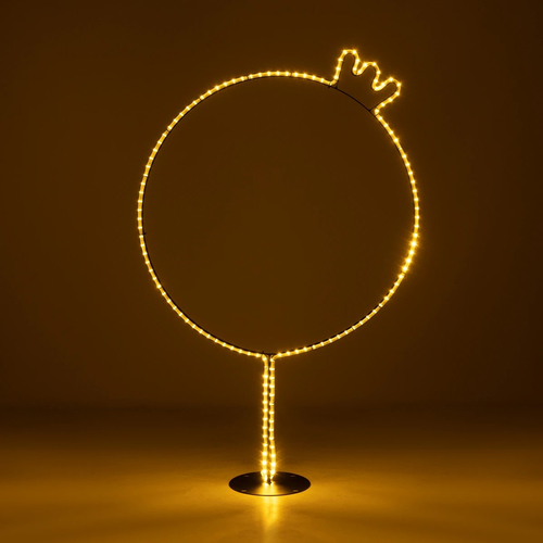 GLOBOSTAR® XMAS-CROWN-BIG Χριστουγεννιάτικο Διακοσμητικό Φωτιστικό LED 27.3W 1092lm 360° AC 220-240V Αδιάβροχο IP65 Θερμό Λευκό 2700K  - Μαύρο & Διάφανο - Μ88 x Π25 x Υ136cm - 2 Χρόνια Εγγύηση GLOBOSTAR® XMAS-CROWN-BIG Χριστουγεννιάτικο Διακοσμητικό Φωτιστικό LED 27.3W 1092lm 360° AC 220-240V Αδιάβροχο IP65 Θερμό Λευκό 2700K  - Μαύρο & Διάφανο - Μ88 x Π25 x Υ136cm - 2 Χρόνια Εγγύηση