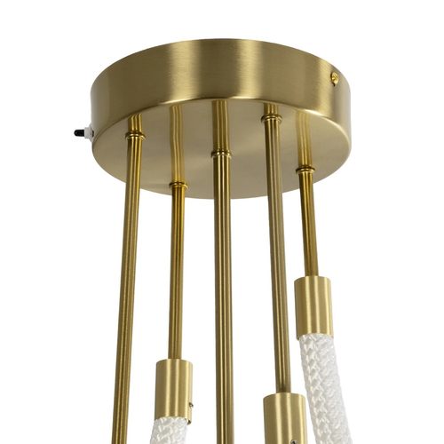 kelvo® GLOW 61670 Μοντέρνο Φωτιστικό Οροφής LED 40W 4000lm 360° AC 220-240V IP20 Ρυθμιζόμενο Λευκό CCT με Χειριστήριο από 2700K έως 6000K Dimmable - Lumileds SMD Chip - Χρυσό Πλατίνα & Λευκό Νήμα - Μ50 x Π50 x Υ70cm - 3 Χρόνια Εγγύηση kelvo® GLOW 61670 Μοντέρνο Φωτιστικό Οροφής LED 40W 4000lm 360° AC 220-240V IP20 Ρυθμιζόμενο Λευκό CCT με Χειριστήριο από 2700K έως 6000K Dimmable - Lumileds SMD Chip - Χρυσό Πλατίνα & Λευκό Νήμα - Μ50 x Π50 x Υ70cm - 3 Χρόνια Εγγύηση