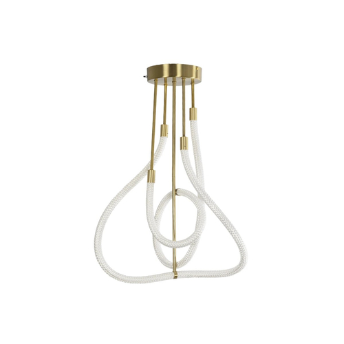 kelvo® GLOW 61670 Μοντέρνο Φωτιστικό Οροφής LED 40W 4000lm 360° AC 220-240V IP20 Ρυθμιζόμενο Λευκό CCT με Χειριστήριο από 2700K έως 6000K Dimmable - Lumileds SMD Chip - Χρυσό Πλατίνα & Λευκό Νήμα - Μ50 x Π50 x Υ70cm - 3 Χρόνια Εγγύηση kelvo® GLOW 61670 Μοντέρνο Φωτιστικό Οροφής LED 40W 4000lm 360° AC 220-240V IP20 Ρυθμιζόμενο Λευκό CCT με Χειριστήριο από 2700K έως 6000K Dimmable - Lumileds SMD Chip - Χρυσό Πλατίνα & Λευκό Νήμα - Μ50 x Π50 x Υ70cm - 3 Χρόνια Εγγύηση