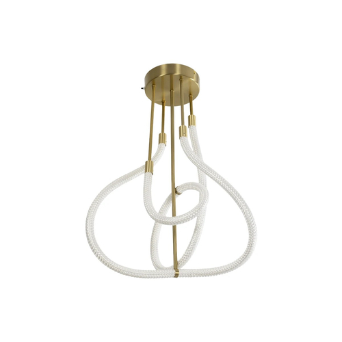 kelvo® GLOW 61670 Μοντέρνο Φωτιστικό Οροφής LED 40W 4000lm 360° AC 220-240V IP20 Ρυθμιζόμενο Λευκό CCT με Χειριστήριο από 2700K έως 6000K Dimmable - Lumileds SMD Chip - Χρυσό Πλατίνα & Λευκό Νήμα - Μ50 x Π50 x Υ70cm - 3 Χρόνια Εγγύηση kelvo® GLOW 61670 Μοντέρνο Φωτιστικό Οροφής LED 40W 4000lm 360° AC 220-240V IP20 Ρυθμιζόμενο Λευκό CCT με Χειριστήριο από 2700K έως 6000K Dimmable - Lumileds SMD Chip - Χρυσό Πλατίνα & Λευκό Νήμα - Μ50 x Π50 x Υ70cm - 3 Χρόνια Εγγύηση