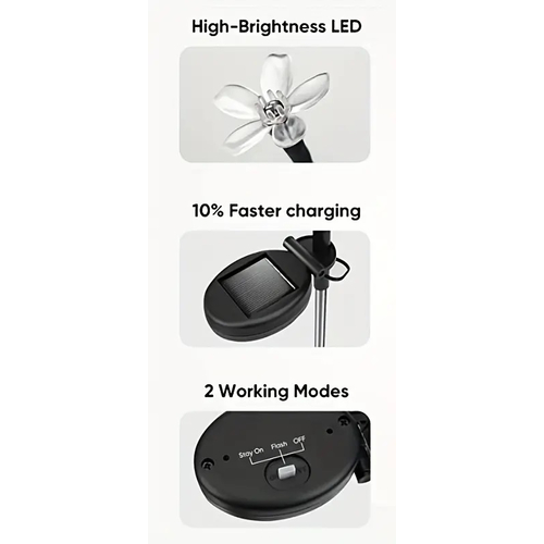 Φωτιζόμενα διακοσμητικά κλαδιά LED με ηλιακό πάνελ - RGB - 2pcs - 150401 Φωτιζόμενα διακοσμητικά κλαδιά LED με ηλιακό πάνελ - RGB - 2pcs - 150401