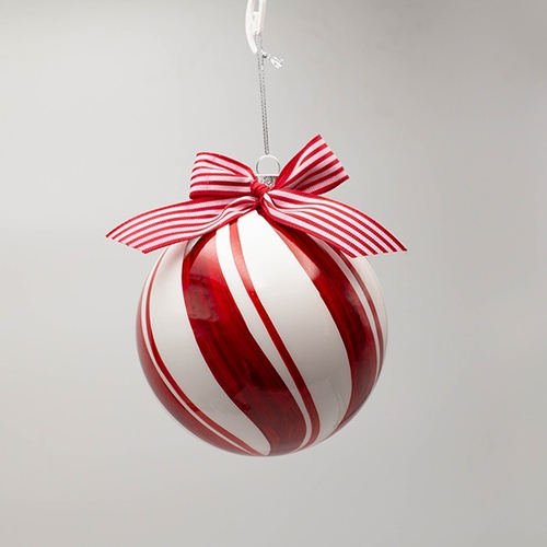 ΓΥΑΛΙΝΗ ΜΠΑΛΑ, CANDY ΜΕ ΦΙΟΓΚΟ, ΣΕΤ 2ΤΜΧ, 12cm