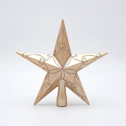 ΠΛΑΣΤΙΚΗ ΚΟΡΥΦΗ, ΣΑΜΠΑΝΙ, ΜΕ ΣΑΜΠΑΝΙ GLITTER, 20cm