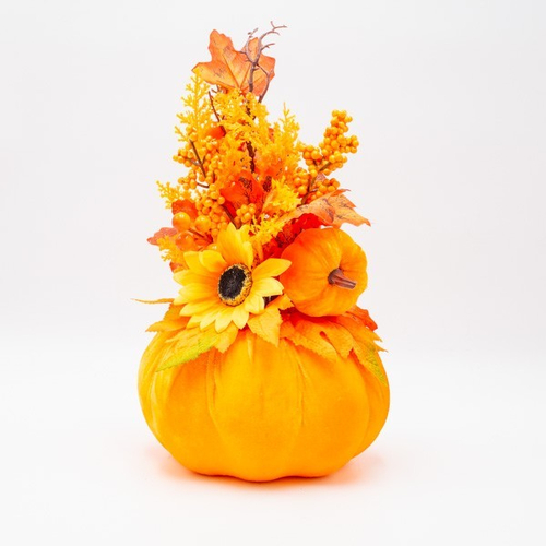 ΦΘΙΝΟΠΩΡΙΝΟ ΔΙΑΚΟΣΜΗΤΙΚΟ ΜΕ ΗΛΙOΤΡΟΠΙΟ ΚΑΙ ΦΥΛΛΟ ΣΦΕΝΔΑΜΟΥ, 37cm