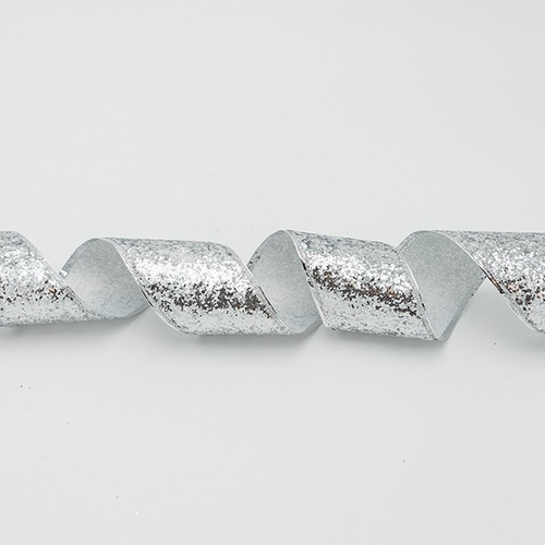 ΚΟΡΔΕΛΑ ME ΑΣΗΜΙ ΧΟΝΤΡΟΚΟΜΜΕΝΟ GLITTER, 6.30cm, 10M