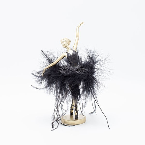 ΜΠΑΛΑΡΙΝΑ ΧΟΡΕΥΤΡΙΑ ΠΟΛΥΡΕΖΙΝ, ΜΕ ΜΑΥΡΟ ΦΟΡΕΜΑ, 13x13x21.5