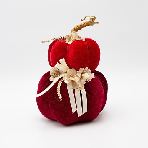 ΒΕΛΟΥΔΙΝΗ ΚΟΛΟΚΥΘΑ, ΔΙΠΛΗ, ΚΟΚΚΙΝΗ ΜΠΟΡΝΤΟ, 15x22cm