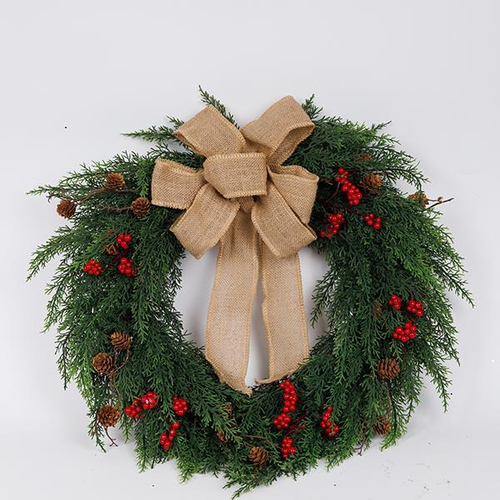 ΣΤΕΦΑΝΙ ΜΕ ΦΙΟΓΚΟ ΛΙΝΑΤΣΑ, 60cm