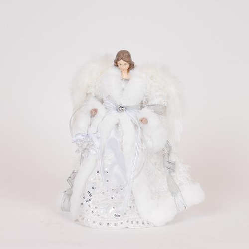 ΝΕΡΑΙΔΑ, ΜΕ ΛΕΥΚΟ ΦΟΡΕΜΑ ΚΑΙ ΧΙΟΝΟΝΙΦΑΔΕΣ, 30cm