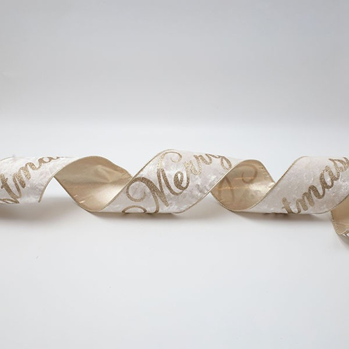 ΚΟΡΔΕΛΑ ΠΟΛΥΤΕΛΕΙΑΣ, ΜΠΕΖ ΒΕΛΟΥΔΟ ΜΕ GLITTER MERRY CHRISTMAS, 914x10cm