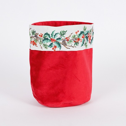 ΚΑΛΑΘΑΚΙ ΜΕ ΣΤΕΦΑΝΑΚΙ, ΥΦΑΣΜΑΤΙΝΟ, 18x22cm