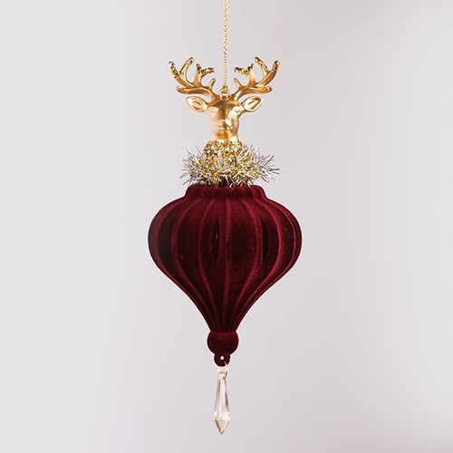 ΣΤΟΛΙΔΙ, ΒΕΛΟΥΔΙΝΟ, ΜΠΟΡΝΤΟ ΜΕ ΧΡΥΣΟ ΤΑΡΑΝΔΟ, 19.56cm