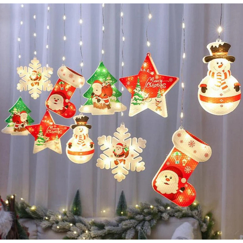 Χριστουγεννιάτικα διακοσμητικά φώτα LED - Κουρτίνα - 10pcs - Warm White - 109160 Χριστουγεννιάτικα διακοσμητικά φώτα LED - Κουρτίνα - 10pcs - Warm White - 109160