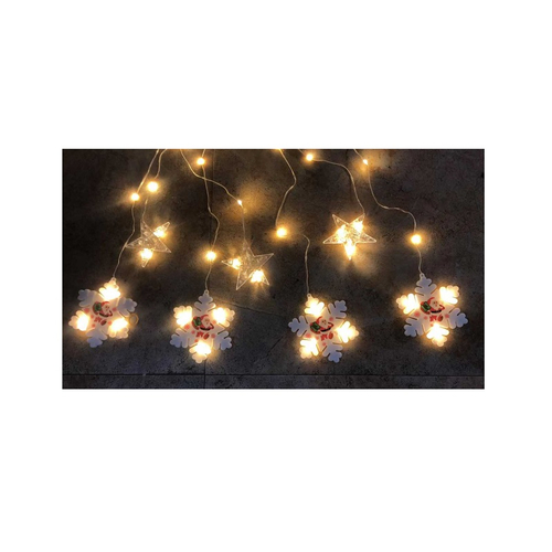 Χριστουγεννιάτικα διακοσμητικά φώτα LED - Κουρτίνα - Χιονονιφάδα - 10-100L - 150142 Χριστουγεννιάτικα διακοσμητικά φώτα LED - Κουρτίνα - Χιονονιφάδα - 10-100L - 150142