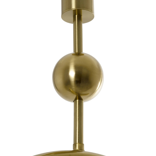 kelvo® GLOW 61678 Μοντέρνο Κρεμαστό Φωτιστικό Οροφής LED 18W 1800lm 360° AC 220-240V IP20 Ρυθμιζόμενο Λευκό CCT με On/Off 2700K/4500K/6000K - Lumileds SMD Chip - Χρυσό Πλατίνα & Λευκό Νήμα - Μ30 x Π30 x Υ65cm - 3 Χρόνια Εγγύηση