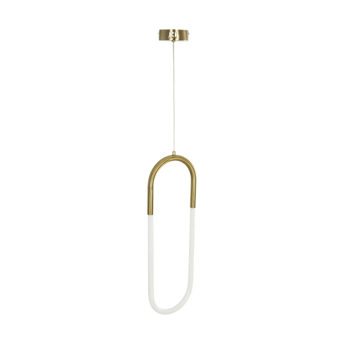 kelvo® GLOW 61679 Μοντέρνο Κρεμαστό Φωτιστικό Οροφής LED 18W 1800lm 360° AC 220-240V IP20 Ρυθμιζόμενο Λευκό CCT με On/Off 2700K/4500K/6000K - Lumileds SMD Chip - Χρυσό Πλατίνα & Λευκό Νήμα - Μ20 x Π5 x Υ60cm - 3 Χρόνια Εγγύηση