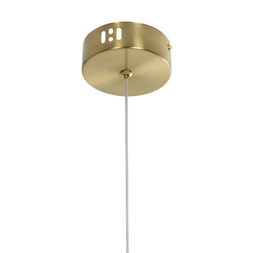 kelvo® GLOW 61680 Μοντέρνο Κρεμαστό Φωτιστικό Οροφής LED 24W 2400lm 360° AC 220-240V IP20 Ρυθμιζόμενο Λευκό CCT με On/Off 2700K/4500K/6000K - Lumileds SMD Chip - Χρυσό Πλατίνα & Λευκό Νήμα - Μ30 x Π30 x Υ66cm - 3 Χρόνια Εγγύηση