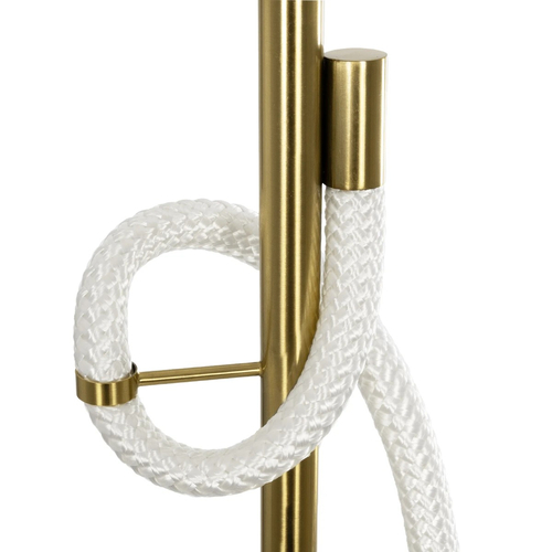 kelvo® GLOW 61680 Μοντέρνο Κρεμαστό Φωτιστικό Οροφής LED 24W 2400lm 360° AC 220-240V IP20 Ρυθμιζόμενο Λευκό CCT με On/Off 2700K/4500K/6000K - Lumileds SMD Chip - Χρυσό Πλατίνα & Λευκό Νήμα - Μ30 x Π30 x Υ66cm - 3 Χρόνια Εγγύηση