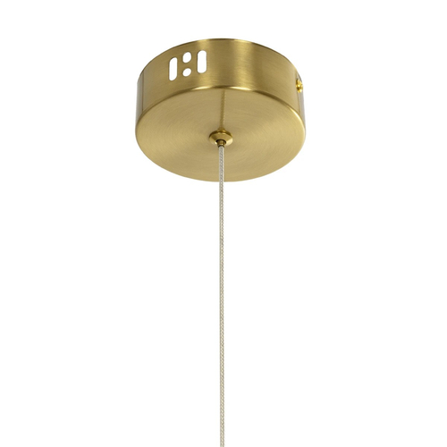 kelvo® GLOW 61681 Μοντέρνο Κρεμαστό Φωτιστικό Οροφής LED 24W 2400lm 360° AC 220-240V IP20 Ρυθμιζόμενο Λευκό CCT με On/Off 2700K/4500K/6000K - Lumileds SMD Chip - Χρυσό Πλατίνα & Λευκό Νήμα - Μ30 x Π30 x Υ70cm - 3 Χρόνια Εγγύηση