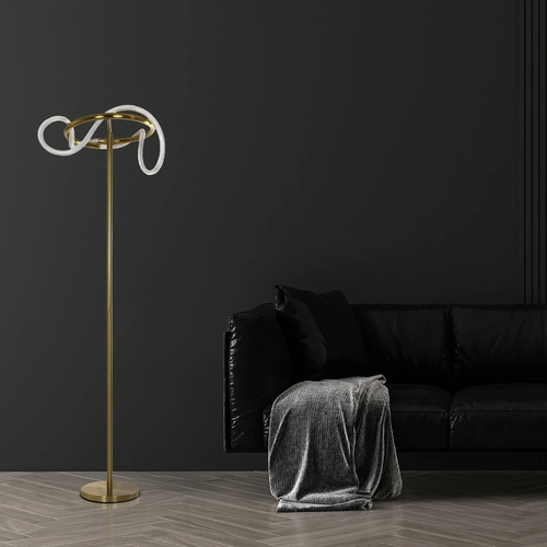 kelvo® GLOW 61687 Μοντέρνο Επιδαπέδιο Φωτιστικό LED 30W 3000lm 360° AC 220-240V IP20 Ρυθμιζόμενο Λευκό CCT με Αφή 2700K/4500K/6000K Dimmable - Lumileds SMD Chip - Χρυσό Πλατίνα & Λευκό Νήμα - Μ45 x Π45 x Υ160cm - 3 Χρόνια Εγγύηση kelvo® GLOW 61687 Μοντέρνο Επιδαπέδιο Φωτιστικό LED 30W 3000lm 360° AC 220-240V IP20 Ρυθμιζόμενο Λευκό CCT με Αφή 2700K/4500K/6000K Dimmable - Lumileds SMD Chip - Χρυσό Πλατίνα & Λευκό Νήμα - Μ45 x Π45 x Υ160cm - 3 Χρόνια Εγγύηση