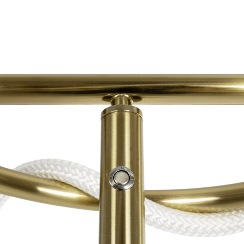 kelvo® GLOW 61687 Μοντέρνο Επιδαπέδιο Φωτιστικό LED 30W 3000lm 360° AC 220-240V IP20 Ρυθμιζόμενο Λευκό CCT με Αφή 2700K/4500K/6000K Dimmable - Lumileds SMD Chip - Χρυσό Πλατίνα & Λευκό Νήμα - Μ45 x Π45 x Υ160cm - 3 Χρόνια Εγγύηση kelvo® GLOW 61687 Μοντέρνο Επιδαπέδιο Φωτιστικό LED 30W 3000lm 360° AC 220-240V IP20 Ρυθμιζόμενο Λευκό CCT με Αφή 2700K/4500K/6000K Dimmable - Lumileds SMD Chip - Χρυσό Πλατίνα & Λευκό Νήμα - Μ45 x Π45 x Υ160cm - 3 Χρόνια Εγγύηση