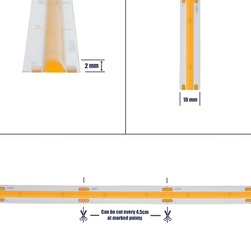 GLOBOSTAR® BEE 70352 Ταινία LED 10W/m 900lm/m 120° DC 24V IP20 528 x COB Chip/m Θερμό Λευκό 2700K Dimmable - Μ500 x Π1 x Υ0.2cm - Ρολό 5 Μέτρων - 5 Χρόνια Εγγύηση GLOBOSTAR® BEE 70352 Ταινία LED 10W/m 900lm/m 120° DC 24V IP20 528 x COB Chip/m Θερμό Λευκό 2700K Dimmable - Μ500 x Π1 x Υ0.2cm - Ρολό 5 Μέτρων - 5 Χρόνια Εγγύηση