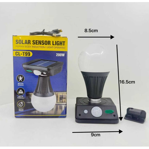 Επαναφορτιζόμενη ηλιακή λάμπα LED με αισθητήρα κίνησης - FA-T99 - 817575