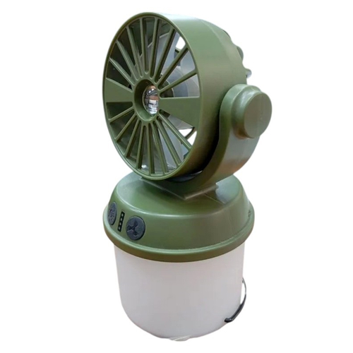 Επαναφορτιζόμενο φαναράκι LED με ανεμιστήρα & ηλιακό πάνελ - 2in1 - CH-F803 - 817568