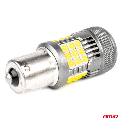 P21W BA15S 12/24V 6.000K 36x3030 SMD LED CAN-BUS ΛΕΥΚΟ PRO SERIES 2ΤΕΜ. AMIO