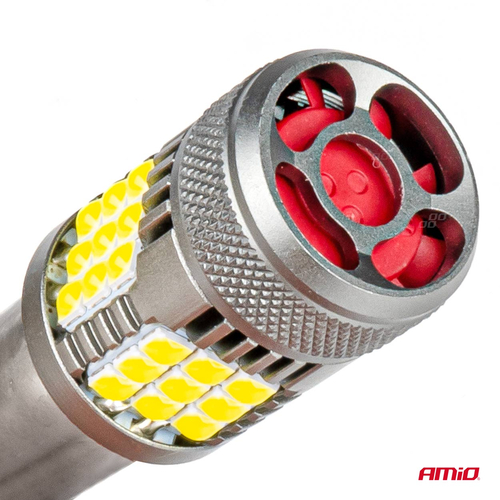 P21W BA15S 12/24V 6.000K 36x3030 SMD LED CAN-BUS ΛΕΥΚΟ PRO SERIES 2ΤΕΜ. AMIO