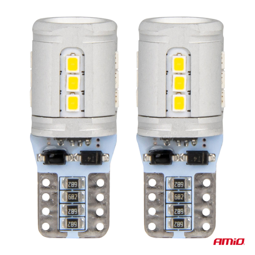 T10e W5W 12/24V 15x2016 SMD LED CAN-BUS ΛΕΥΚΟ 2ΤΕΜ. AMIO