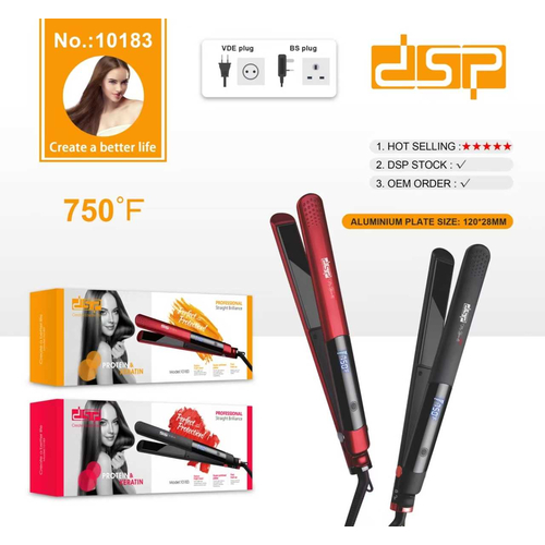 Ισιωτική μαλλιών - 50W - DSP - 10183 - 564346 - Red