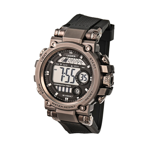 Ψηφιακό ρολόι χειρός - LS9047 - Lasika - 817322 - Black/Bronze