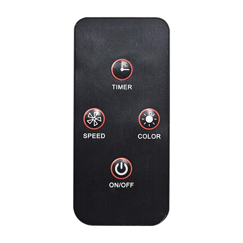 VenCore FanBlade 7668-10001 - Ανεμιστήρας με Ορθοστάτη 70w Μαύρο και Κόκκινο με Τηλεχειριστήριο, Χρονοδιακόπτη και Ρυθμιστή Έντασης