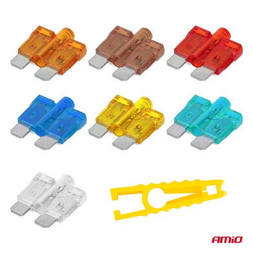 ΑΣΦΑΛΕΙΕΣ STANDARD BLADE (ΜΑΧΑΙΡΩΤΕΣ) & ΕΡΓΑΛΕΙΟ ΑΦΑΙΡΕΣΗΣ ΚΑΡΤΕΛΑ (5A/10A/15A/ 20A/25A) 10ΤΕΜ.