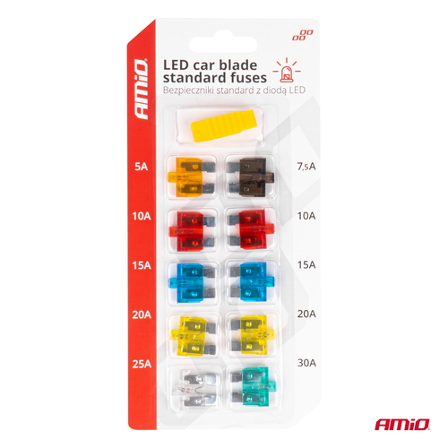 ΑΣΦΑΛΕΙΕΣ STANDARD BLADE (ΜΑΧΑΙΡΩΤΕΣ) & ΕΡΓΑΛΕΙΟ ΑΦΑΙΡΕΣΗΣ ΚΑΡΤΕΛΑ (5A/10A/15A/ 20A/25A) 10ΤΕΜ.
