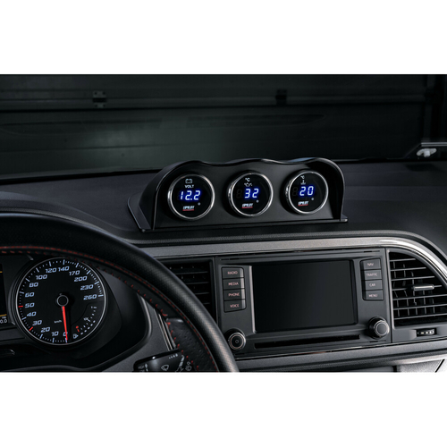 ΒΟΛΤΟΜΕΤΡΟ ΨΗΦΙΑΚΟ ΜΑΥΡΟ ΜΕ ΛΕΥΚΟ ΦΩΣ BLACK DIGITAL SERIES 9-32V 52mm