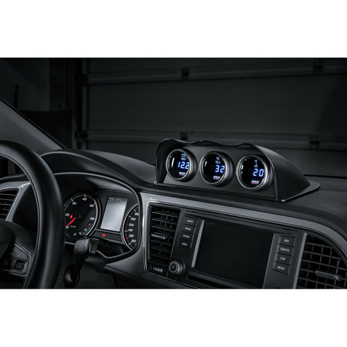 ΒΟΛΤΟΜΕΤΡΟ ΨΗΦΙΑΚΟ ΜΑΥΡΟ ΜΕ ΛΕΥΚΟ ΦΩΣ BLACK DIGITAL SERIES 9-32V 52mm