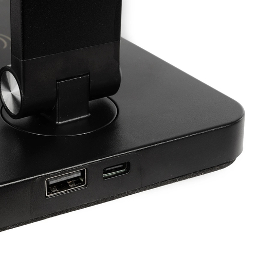 GLOBOSTAR® TEBLA 60482 Μοντέρνο Επιτραπέζιο Φωτιστικό Γραφείου με Ασύρματη Φόρτιση 5W 1A LED 5W 500lm 120° AC 220-240V IP20 Ρυθμιζόμενο Λευκό CCT με Αφή 2700K/4500K/6000K Dimmable - Bridgelux SMD Chip - Μαύρο - Μ11 x Π31 x Υ52cm - 2 Χρόνια Εγγύηση GLOBOSTAR® TEBLA 60482 Μοντέρνο Επιτραπέζιο Φωτιστικό Γραφείου με Ασύρματη Φόρτιση 5W 1A LED 5W 500lm 120° AC 220-240V IP20 Ρυθμιζόμενο Λευκό CCT με Αφή 2700K/4500K/6000K Dimmable - Bridgelux SMD Chip - Μαύρο - Μ11 x Π31 x Υ52cm - 2 Χρόνια Εγγύηση