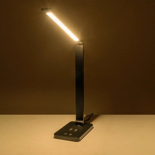 GLOBOSTAR® TEBLA 60482 Μοντέρνο Επιτραπέζιο Φωτιστικό Γραφείου με Ασύρματη Φόρτιση 5W 1A LED 5W 500lm 120° AC 220-240V IP20 Ρυθμιζόμενο Λευκό CCT με Αφή 2700K/4500K/6000K Dimmable - Bridgelux SMD Chip - Μαύρο - Μ11 x Π31 x Υ52cm - 2 Χρόνια Εγγύηση GLOBOSTAR® TEBLA 60482 Μοντέρνο Επιτραπέζιο Φωτιστικό Γραφείου με Ασύρματη Φόρτιση 5W 1A LED 5W 500lm 120° AC 220-240V IP20 Ρυθμιζόμενο Λευκό CCT με Αφή 2700K/4500K/6000K Dimmable - Bridgelux SMD Chip - Μαύρο - Μ11 x Π31 x Υ52cm - 2 Χρόνια Εγγύηση