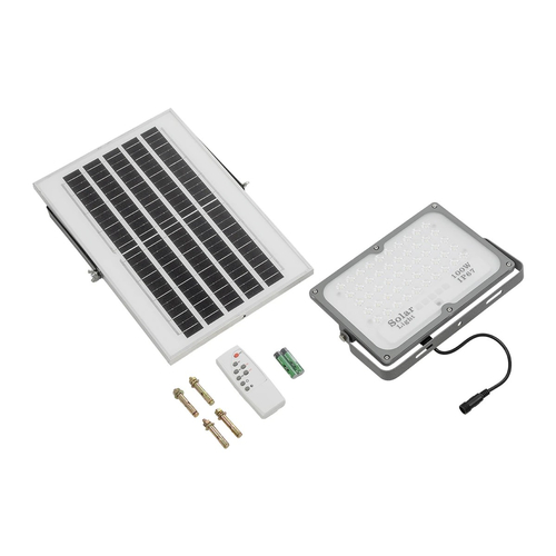 GLOBOSTAR® LUMOVOX 73067 Προβολέας LED 100W 5000lm 120° DC 5V με Φωτοβολταϊκό Panel 5V 8W & Επαναφορτιζόμενη Μπαταρία Li-ion 3.2V 5000mAh Αδιάβροχο IP65 Ψυχρό Λευκό 6000K - 120 x SMD2835 Sanan Chip - Γκρι Ανθρακί - Μ24.5 x Π0 x Υ15.8cm - 2 Χρόνια Εγγύηση GLOBOSTAR® LUMOVOX 73067 Προβολέας LED 100W 5000lm 120° DC 5V με Φωτοβολταϊκό Panel 5V 8W & Επαναφορτιζόμενη Μπαταρία Li-ion 3.2V 5000mAh Αδιάβροχο IP65 Ψυχρό Λευκό 6000K - 120 x SMD2835 Sanan Chip - Γκρι Ανθρακί - Μ24.5 x Π0 x Υ15.8cm - 2 Χρόνια Εγγύηση