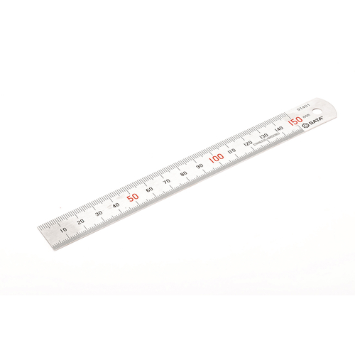 Ρίγα ατσάλινη διπλής όψης 150mm - 6". Απο την μια μεριά μετρική απο την άλλη ίντσα. / ST91401