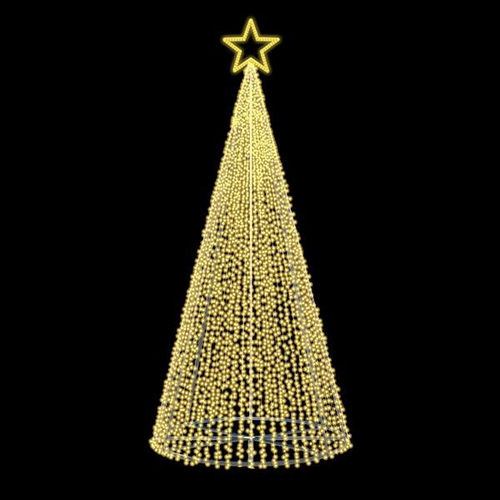 ΕΠΑΓΓΕΛΜΑΤΙΚΟ ΣΧΕΔΙΟ, ΧΡΙΣΤΟΥΓΕΝΝΙΑΤΙΚΟ ΔΕΝΤΡΟ 3D, 230V, ΘΕΡΜΟ ΛΕΥΚΟ LED, 500x200cm, IP65