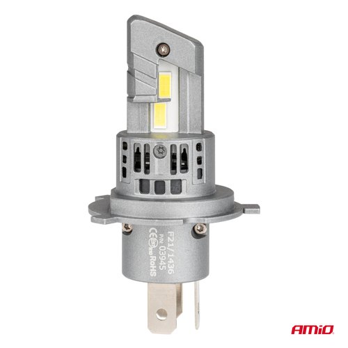 H4 12V 50W 6.000K 4200LM CSP LED CAN-BUS SERIES X5 WINGER 2ΤΕΜ. AMIO