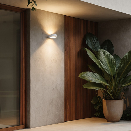 kelvo® AURA KLV-101-0115 Μοντέρνο Φωτιστικό Τοίχου - Απλίκα LED 7W 875lm 45° AC 220-240V Αδιάβροχο IP65 Θερμό Λευκό 2700K - Bridgelux COB Chip & TÜV SÜD Driver - Λευκό Ματ - Μ15 x Π13 x Υ4.5cm - 5 Χρόνια Εγγύηση kelvo® AURA KLV-101-0115 Μοντέρνο Φωτιστικό Τοίχου - Απλίκα LED 7W 875lm 45° AC 220-240V Αδιάβροχο IP65 Θερμό Λευκό 2700K - Bridgelux COB Chip & TÜV SÜD Driver - Λευκό Ματ - Μ15 x Π13 x Υ4.5cm - 5 Χρόνια Εγγύηση