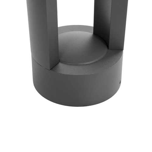 kelvo® GREMO KLV-101-0122 Μοντέρνο Φωτιστικό Κολωνάκι Κήπου LED 7W 735lm 45° AC 220-240V Αδιάβροχο IP65 Θερμό Λευκό 2700K - Bridgelux COB Chip & TÜV SÜD Driver - Γκρι Ανθρακί Ματ - Μ10.8 x Π10.8 x Υ50cm - 5 Χρόνια Εγγύηση