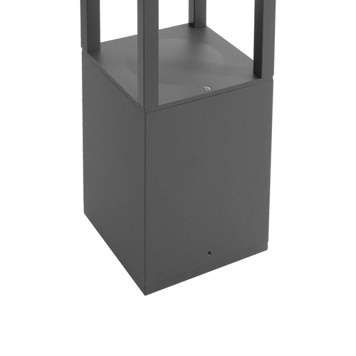 kelvo® GREMO KLV-101-0124 Μοντέρνο Φωτιστικό Κολωνάκι Κήπου LED 7W 735lm 45° AC 220-240V Αδιάβροχο IP65 Θερμό Λευκό 2700K - Bridgelux COB Chip & TÜV SÜD Driver - Γκρι Ανθρακί Ματ - Μ15 x Π15 x Υ80.5cm - 5 Χρόνια Εγγύηση